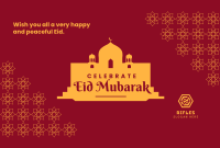 Celebrate Eid Mubarak Pinterest board cover Image Preview