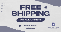Grunge Shipping Discount Facebook ad Image Preview
