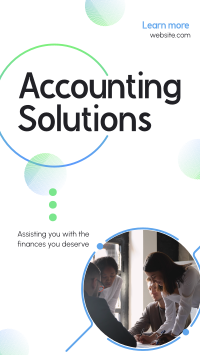 Business Accounting Solutions Facebook Story Design