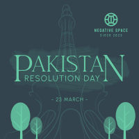 Pakistan Day Landmark Instagram post Image Preview