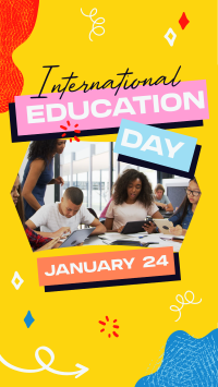 Quirky Cute Education Day TikTok Video Preview