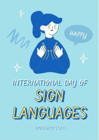 Universal Language of Signs Flyer Design