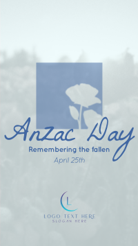 Remembering Anzac Facebook Story Preview