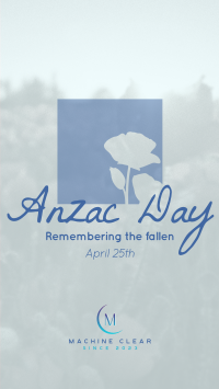 Remembering Anzac Facebook story Image Preview