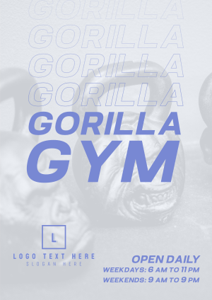 Ape Gym Flyer Image Preview