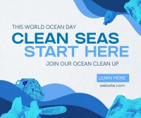 Ocean Day Clean Up Drive Facebook Post Preview