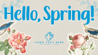 Scrapbook Hello Spring Facebook Event Cover Design