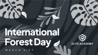 Abstract Forest Day Facebook event cover Image Preview