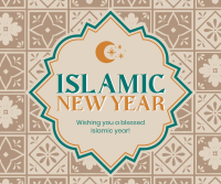 Islamic New Year Wishes Facebook Post Design
