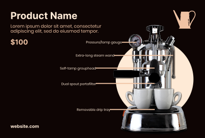 Espresso Maker Pinterest board cover Image Preview