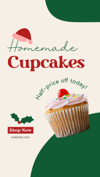Cupcake Christmas Sale Facebook story Image Preview