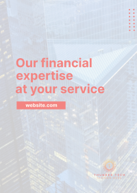 Financial Service Building Poster Image Preview