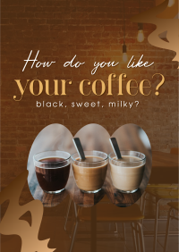 Coffee Flavors Poster Design