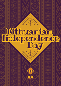 Folk Lithuanian Independence Day Flyer Image Preview