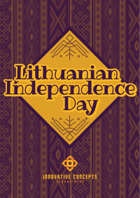Folk Lithuanian Independence Day Flyer Image Preview