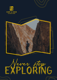 Never Stop Exploring Flyer Image Preview