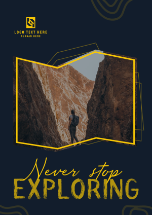 Never Stop Exploring Flyer Image Preview
