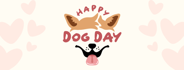 Dog Day Face Facebook Cover Design Image Preview