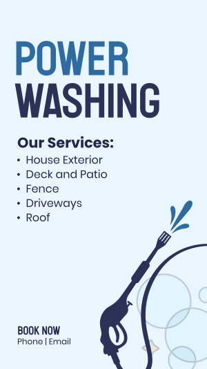Power Wash Services Facebook story Image Preview