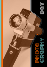 Retro Photography Day Poster Design