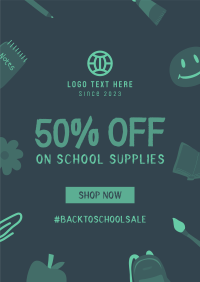 Back to School Discount Poster Design