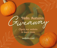 Hello Autumn Giveaway Facebook Post Design