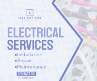 Electrical Service Provider Facebook Post Design