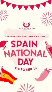 Celebrating Spanish Heritage and Unity YouTube Short Design