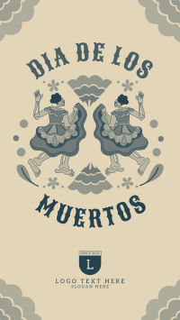 Lets Dance in Dia De Los Muertos Instagram Reel Design