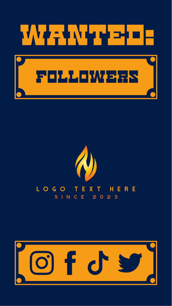Wanted Followers Instagram Story Design Image Preview