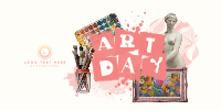 Art Day Collage Twitter Post Design