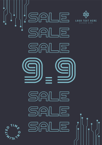 9.9 Special Sale Badge Poster Design