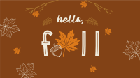 Hello Fall Greeting Animation Design