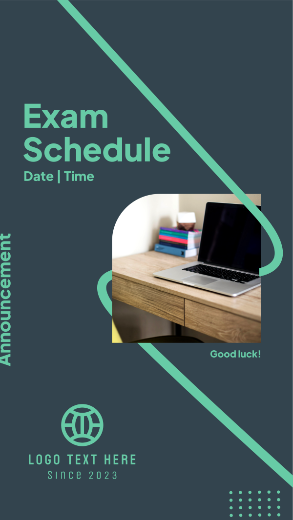 Announcement Exam Schedule Facebook Story Design Image Preview