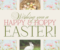 Rustic Easter Greeting Facebook Post Design