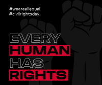 Every Human Has Rights Facebook Post Design