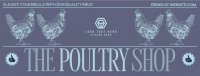 Modern Nostalgia Poultry Shop Facebook cover Image Preview