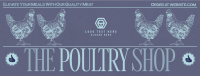 Modern Nostalgia Poultry Shop Facebook Cover Design