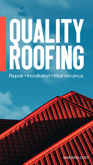 Quality Roofing Facebook story Image Preview