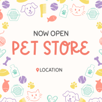 Pet Store Now Open Instagram Post Design