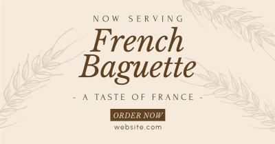 Classic French Baguette Facebook ad Image Preview