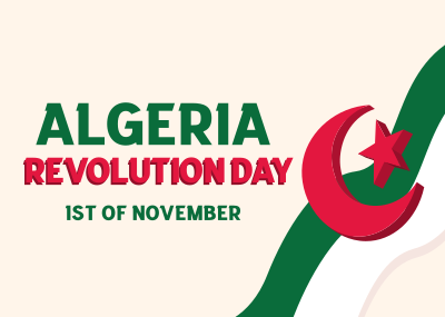 Algeria Revolution Day Postcard Image Preview