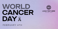 Minimalist World Cancer Day Twitter post Image Preview