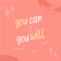 Cute Motivational Message Instagram post Image Preview