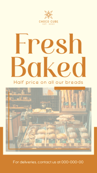 Fresh Baked Bread Facebook story Image Preview