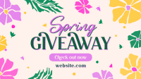 Spring Giveaway Flowers Facebook event cover Image Preview