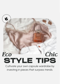 Eco Chic Tips Flyer Design