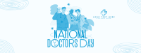 Modern Quirky Doctor's Day Facebook cover Image Preview