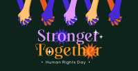 Stronger Together this Human Rights Day Facebook Ad Design
