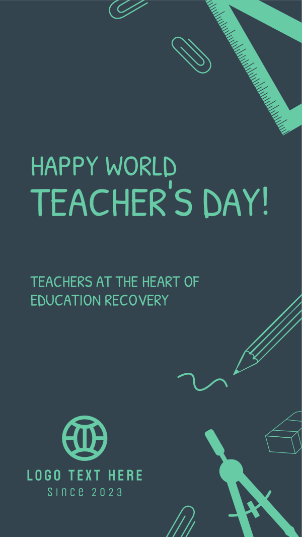 World Teacher's Day Facebook Story Design Image Preview